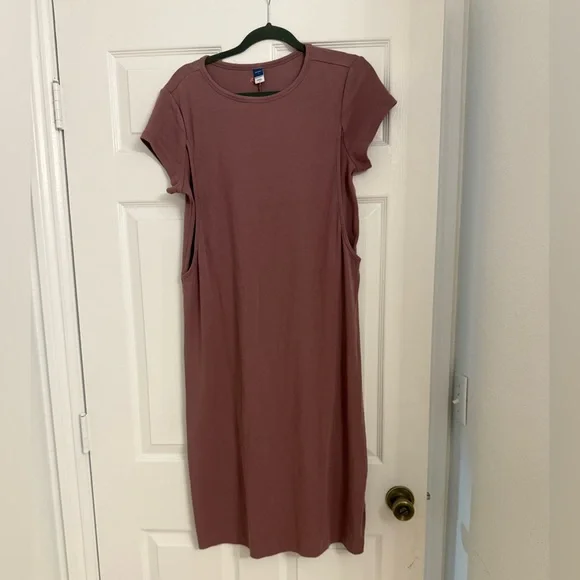 casual nursing dress Hatch Collection Maternity The Softest Rib Nursing Friendly Dress